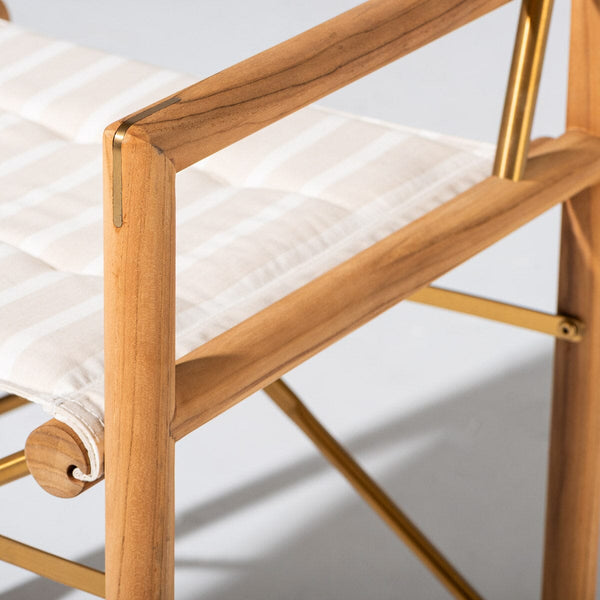 The WES Directors Chair / Monaco Natural Stripe
