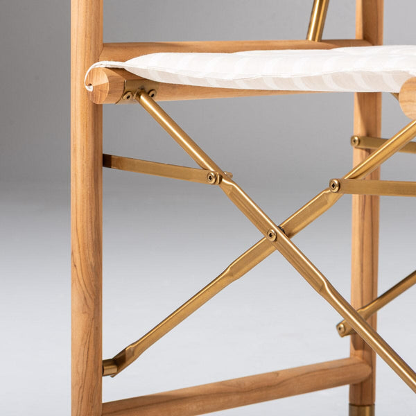 The WES Directors Chair / Monaco Natural Stripe