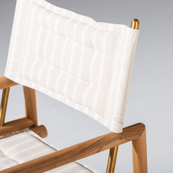 The WES Directors Chair / Monaco Natural Stripe
