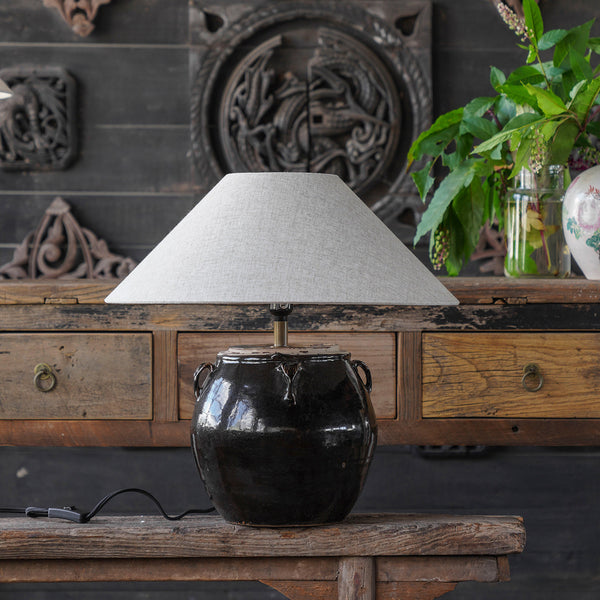 Glazed Pot Table Lamp