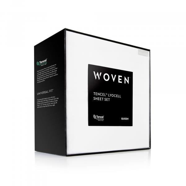Woven Tencel Pillowcase Set - White