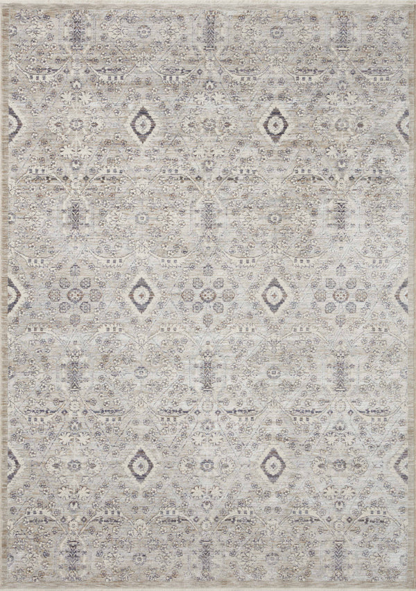 Amber Lewis x Loloi Zuma Silver / Sky 9'-6" x 13'-1" Area Rug