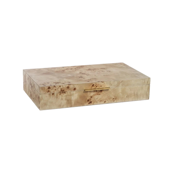 Burl Wood Veneer Box