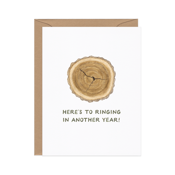 Tree Rings — Nature Pun Birthday / New Years Card