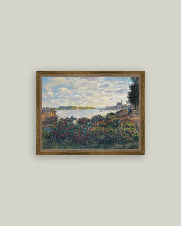 The Seine at Argenteuil Framed Antique Art