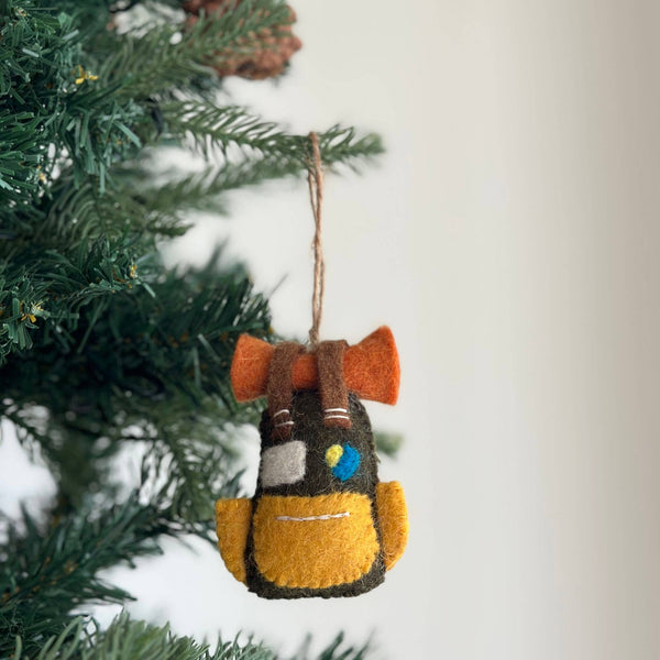Felt backpack ornament