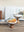 Stoneware Serving Dishes with Wood Pedestals