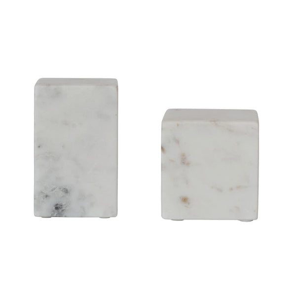 Marble Cube and Cuboid - Set of Two