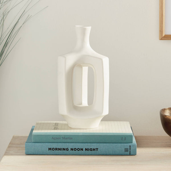 Sonya Vase Medium, White