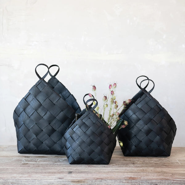 Black Woven Baskets