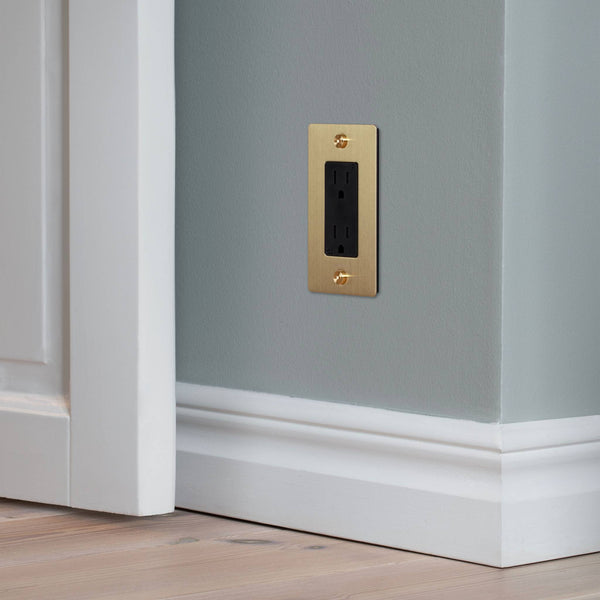 1G DUPLEX OUTLET / WITHOUT LOGO