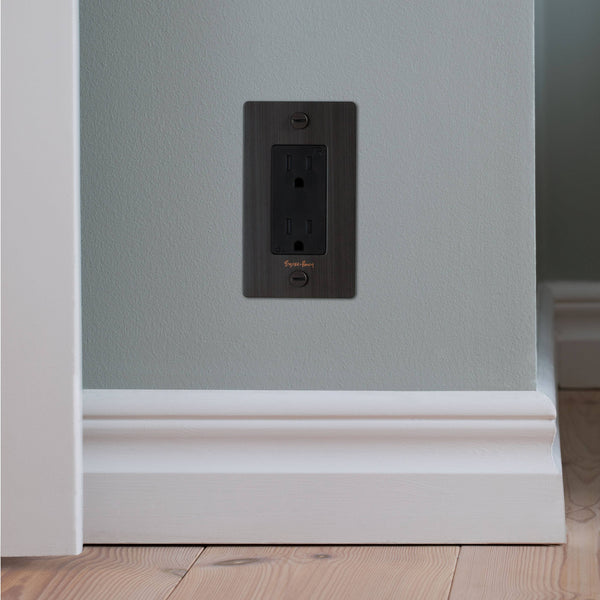 1G DUPLEX OUTLET / CROSS / WITHOUT LOGO