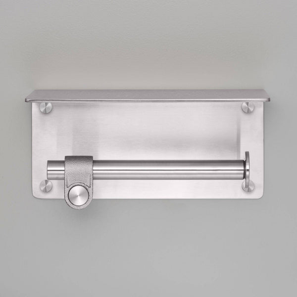 TOILET ROLL HOLDER / WITH SHELF / CAST