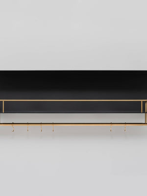 KITCHEN SHELF / HANGER / BLACK / WITHOUT LOGO / BRASS