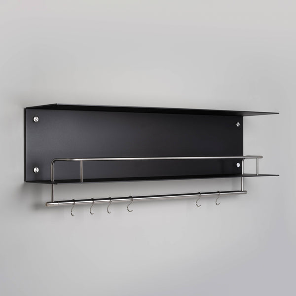 KITCHEN SHELF / HANGER /  BLACK / WITHOUT LOGO / STEEL