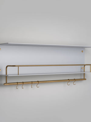 KITCHEN SHELF / HANGER / STONE / WITHOUT LOGO / BRASS