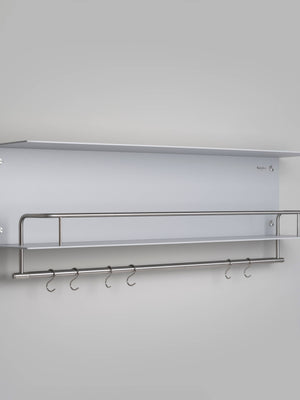 KITCHEN SHELF / HANGER / STONE / WITH LOGO / STEEL