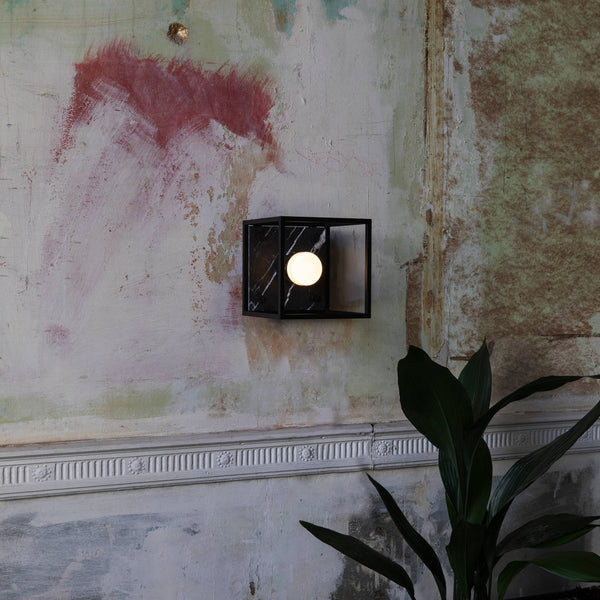 CAGED / SMALL / CROSS / BLACK MARBLE