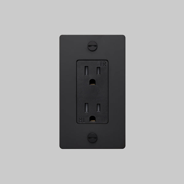 1G DUPLEX OUTLET / CROSS / WITHOUT LOGO