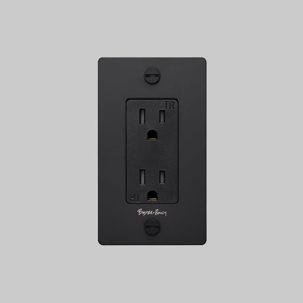 1G DUPLEX OUTLET / CROSS / WITH LOGO