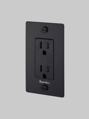 1G DUPLEX OUTLET / CROSS / WITH LOGO