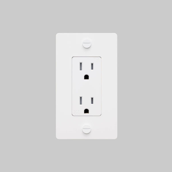 1G DUPLEX OUTLET / CROSS / WITHOUT LOGO
