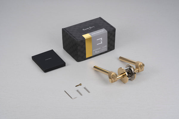 DOOR HANDLE SET / PRIVACY / CAST / LATCH INCLUDED