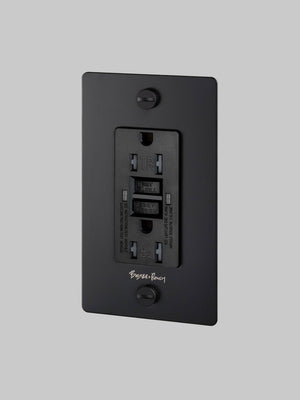 1G DUPLEX OUTLET / GFCI / CROSS / WITH LOGO