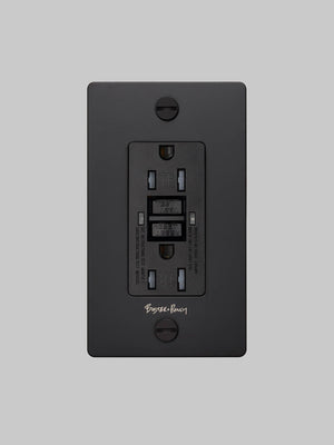 1G DUPLEX OUTLET / GFCI / CROSS / WITH LOGO