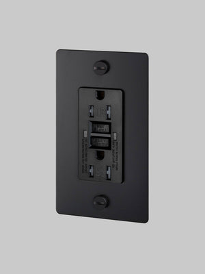 1G DUPLEX OUTLET / GFCI / CROSS / WITHOUT LOGO