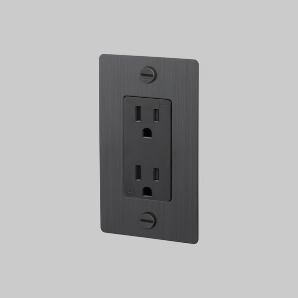 1G DUPLEX OUTLET / CROSS / WITHOUT LOGO