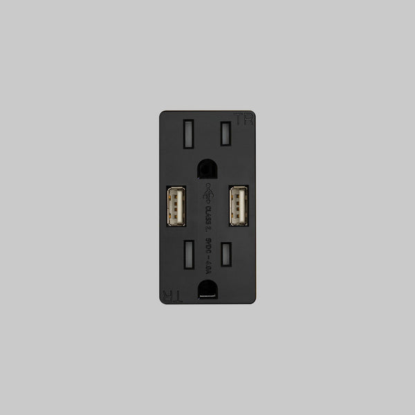 OUTLET MODULE / DUPLEX & 2 USB-A