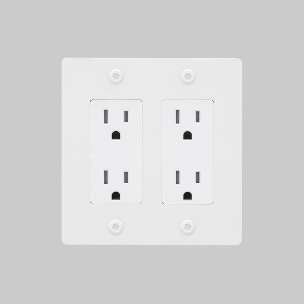2G DUPLEX OUTLET / LINEAR / WITHOUT LOGO
