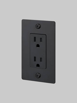 1G DUPLEX OUTLET / LINEAR / WITHOUT LOGO