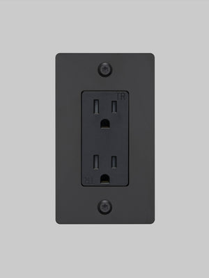1G DUPLEX OUTLET / LINEAR / WITHOUT LOGO