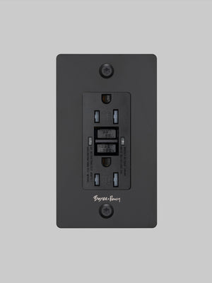 1G DUPLEX OUTLET / GFCI / LINEAR / WITH LOGO