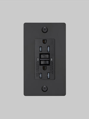 1G DUPLEX OUTLET / GFCI / LINEAR / WITHOUT LOGO