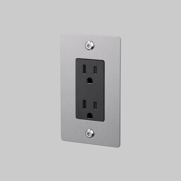 1G DUPLEX OUTLET / LINEAR / WITHOUT LOGO