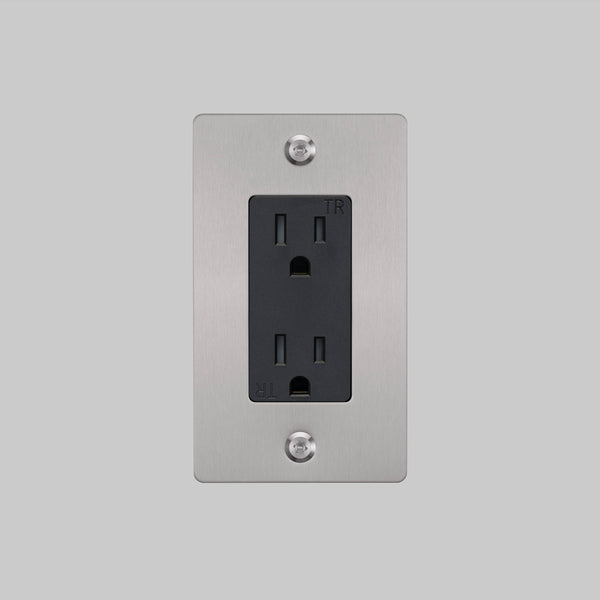 1G DUPLEX OUTLET / LINEAR / WITHOUT LOGO