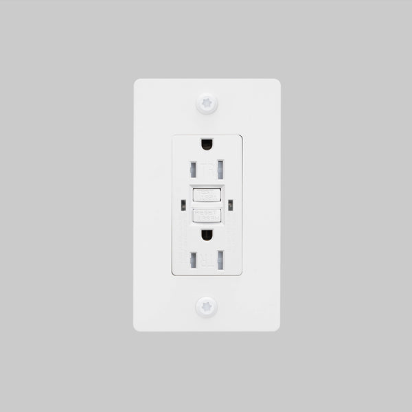 1G DUPLEX OUTLET / GFCI / LINEAR / WITHOUT LOGO
