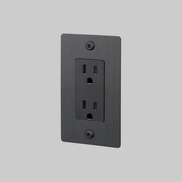 1G DUPLEX OUTLET / LINEAR / WITHOUT LOGO