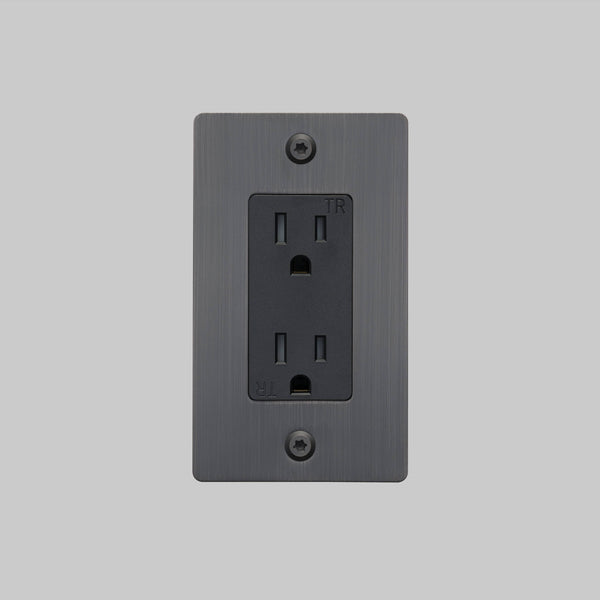 1G DUPLEX OUTLET / LINEAR / WITHOUT LOGO