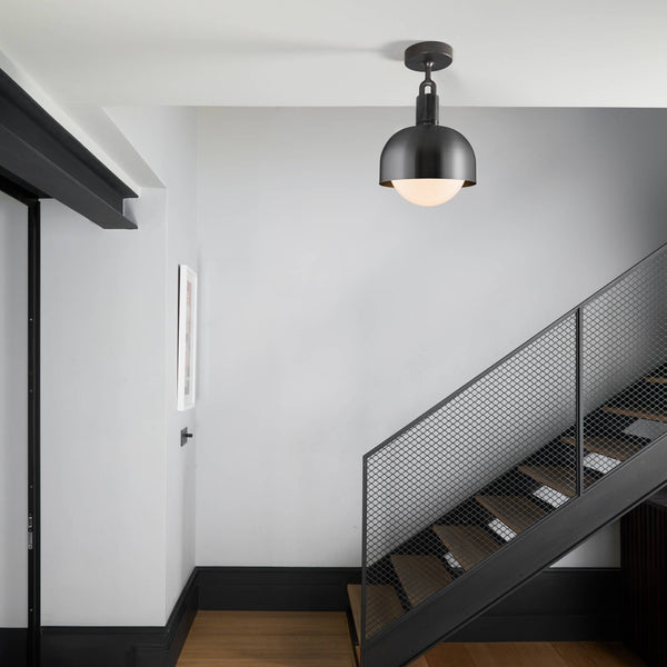 FORKED CEILING / LINEAR / SHADE / GLOBE / OPAL / MEDIUM
