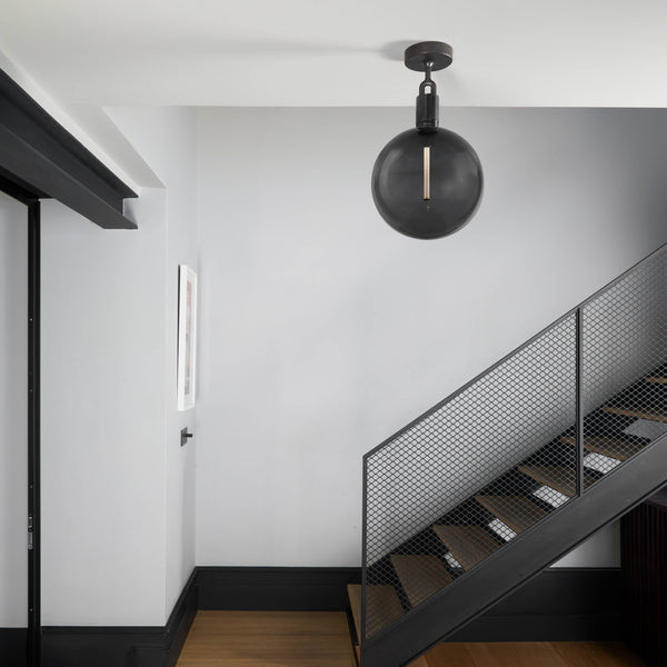 FORKED CEILING / LINEAR / GLOBE / SMOKED / LARGE