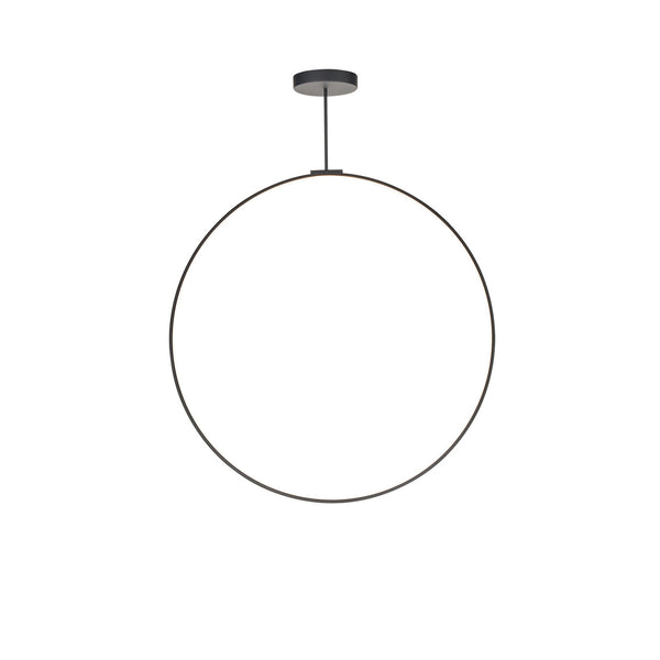 Black Circle LED Pendant