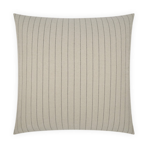 Cream Pinstripe Pillow