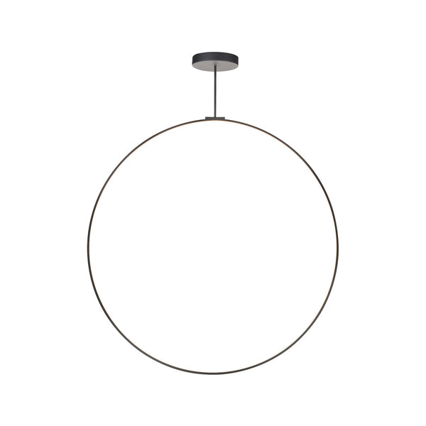 Black Circle LED Pendant