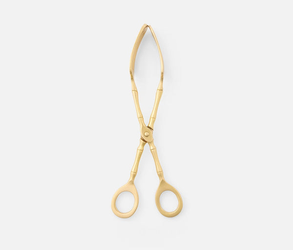 Polished Gold Serving Tongs