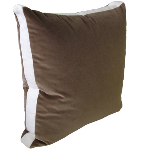 Giorgio Suede and Linen Boxed Pillow