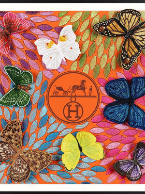 Hermes Floral Petals - Sweeping floral petals decorate these up-cycled lu